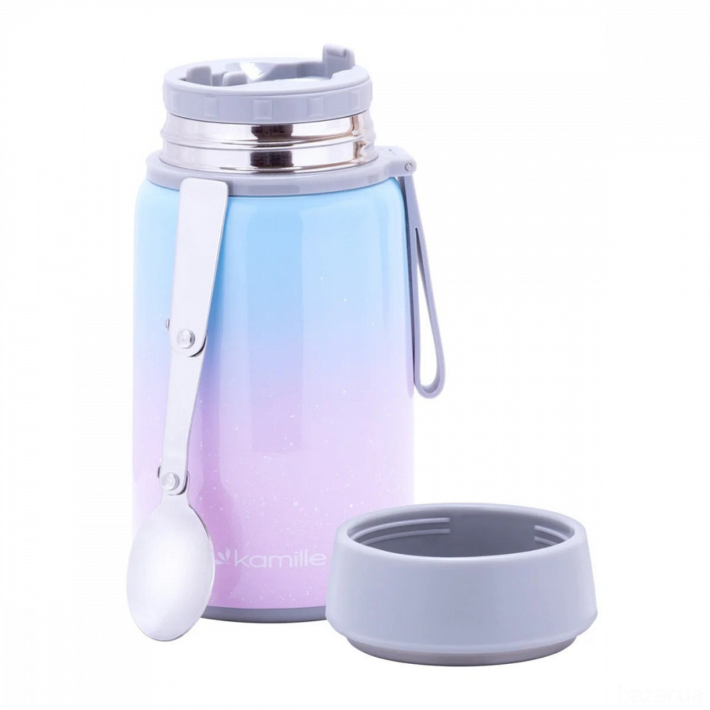 Термос пищевой из нержавеющей стали Kamille 800 мл (KM 2097) Одеса - зображення 4