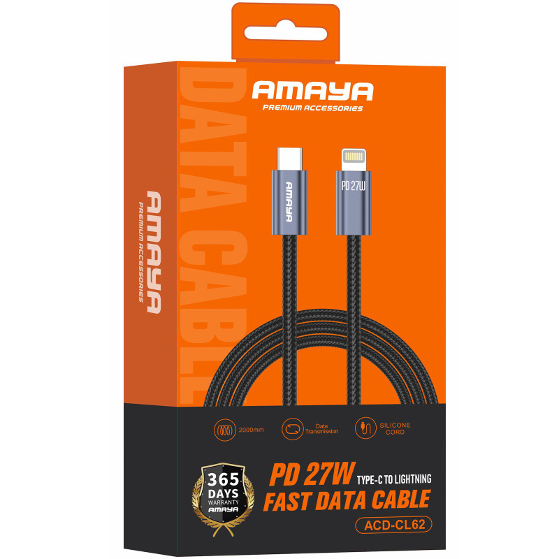 Уценка Дата кабель Amaya 62CL Type-C to Lightning 27W (2m) Херсон - зображення 2