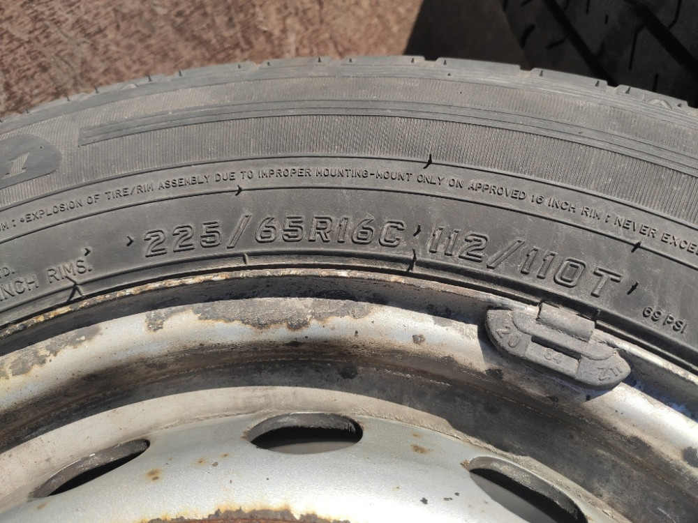 Диск металлический с шиной Falken LINAM Van01 225/65 R16C Opel Movano B 2010-2021 Ковель - изображение 5