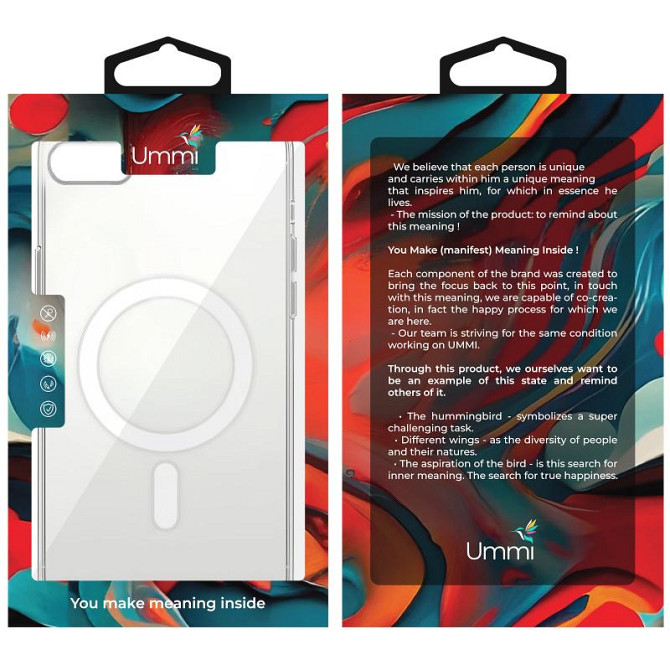 Чехол Ummi transparent with MagSafe для Apple iPhone 16e (6.1") Херсон - зображення 2