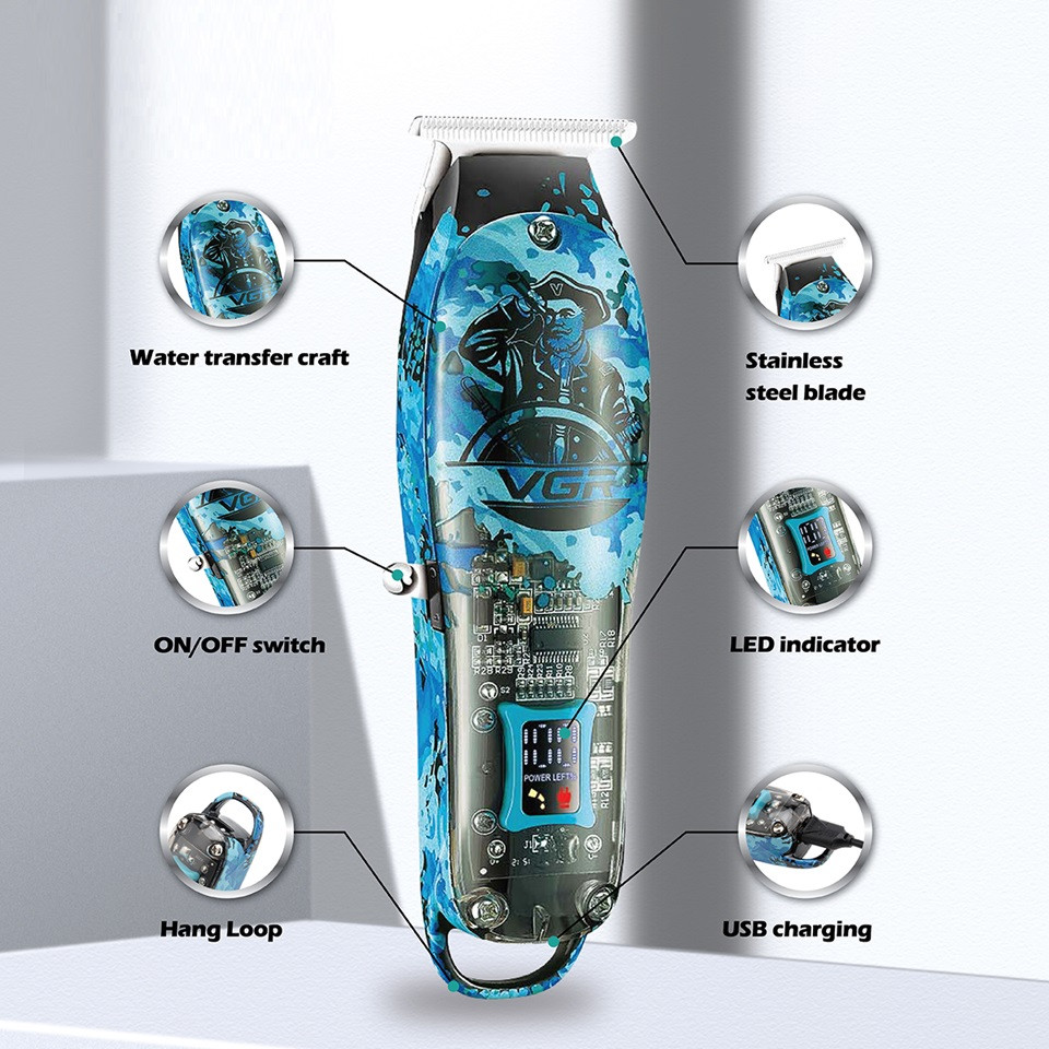 Триммер VGR V-923 5 Вт синий Київ - зображення 3