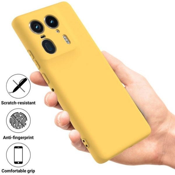 DM Чохол Silicone Case Full Camera для Motorola Edge 50 Ultra Yellow (Код товару:42143) Харків - зображення 3