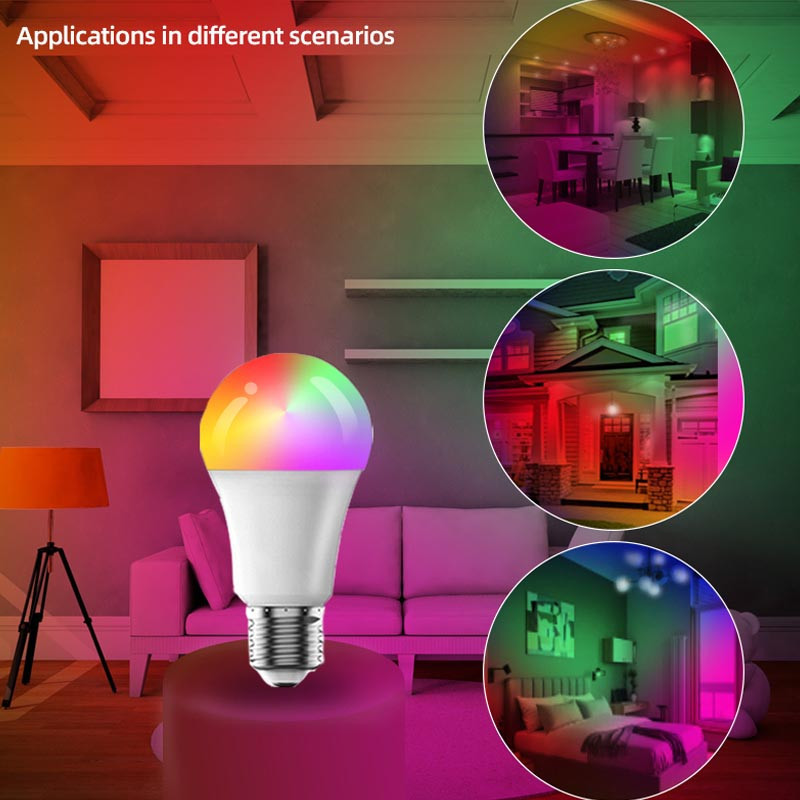 Светодиодная RGB лампочка Smart bulb light 1 with Bluetooth E27 with app Херсон - зображення 11