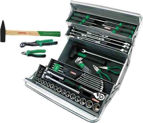 Набор инструментов в ящике TOPTUL (5 секций) 63 ед. GCAZ0039 Харків