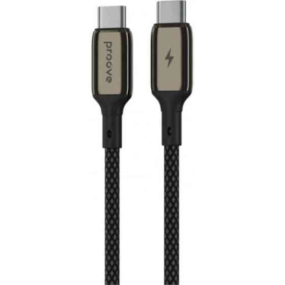 Кабель Proove Dense Metal Type-C to Type-C 60W 1m Black (CCDM60002201) (Код товару:40735) Харків