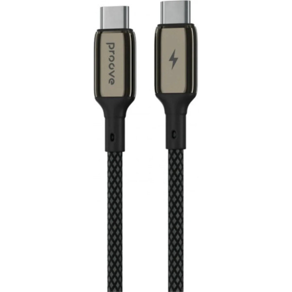 Кабель Proove Dense Metal Type-C to Type-C 60W 1m Black (CCDM60002201) (Код товару:40735) Харків - зображення 1