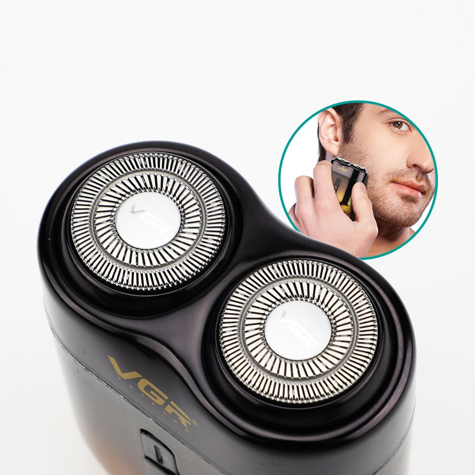 Электробритва VGR V-348 GOLD золотистая Київ - зображення 5