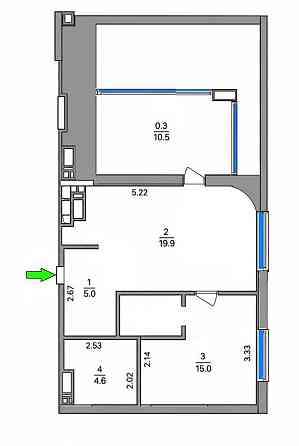 продажа 1-к квартира Киев, Днепровский, 160000 $ Киев