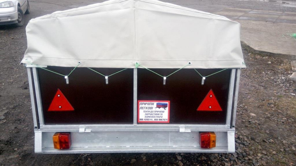 Тент на легковий причіп ТЦС 2113 2,15 х 1,30 ПВХ Єврофура Барышевка - изображение 2