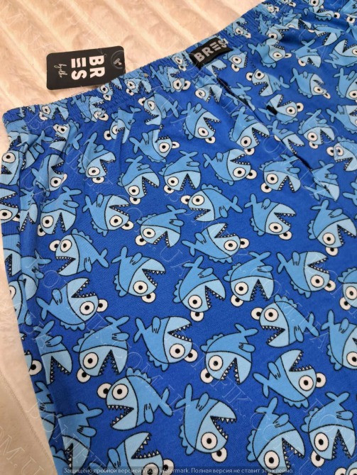 Мужские семейные трусы BRES «Crazy Shark» (арт. MBXK 307/01/126) Кривий Ріг - зображення 3