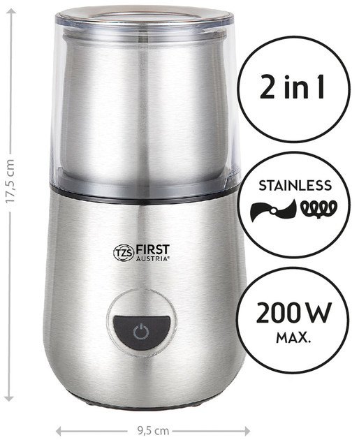 Кофемолка First FA-5486-1 200 Вт серебристая Киев - изображение 5