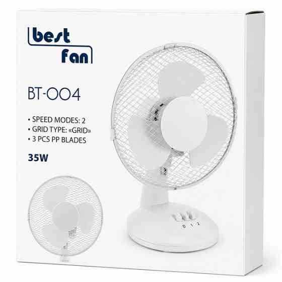 Вентилятор настольний Best Fan ВТ-004 35 Вт белый Киев