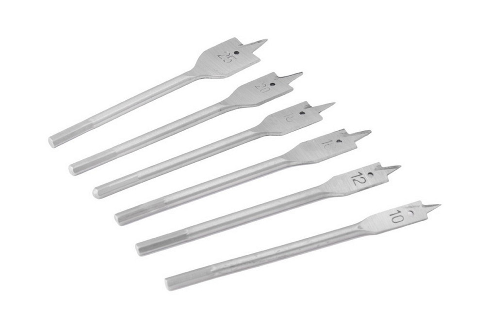 Набор сверл для дерева MASTERTOOL перьевых 6 шт 10/12/16/18/20/25 мм 14-0600 Харків - зображення 3