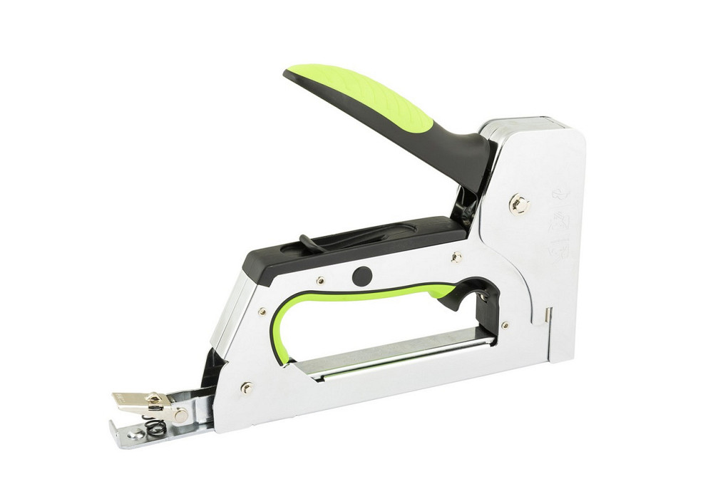 Степлер триггерный рессорный WERTVOLL 3-В-1 скоба R53 4-14мм/шпилька 14 мм/гвоздь 14 мм корпус метал Харків - зображення 2