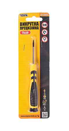 Отвертка прецизионная MASTERTOOL TORX T6х50 мм 43-0065 Харків