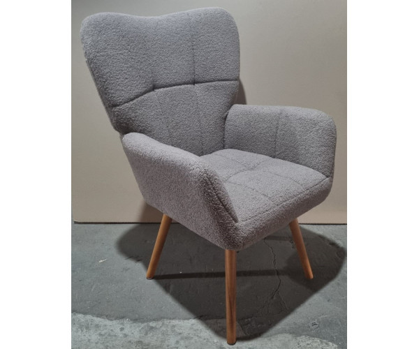 Крісло Флор тканина сіра букле тедді Днепр - изображение 11