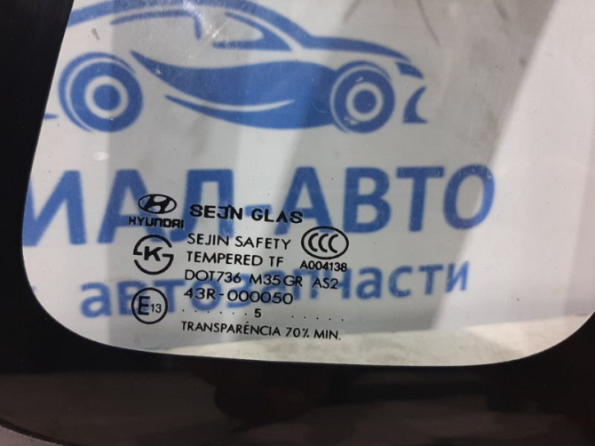 Стекло двери заднее правое Hyundai Tucson JM 2.0 DIESEL D4EA 2004 (б/у) Київ - зображення 2