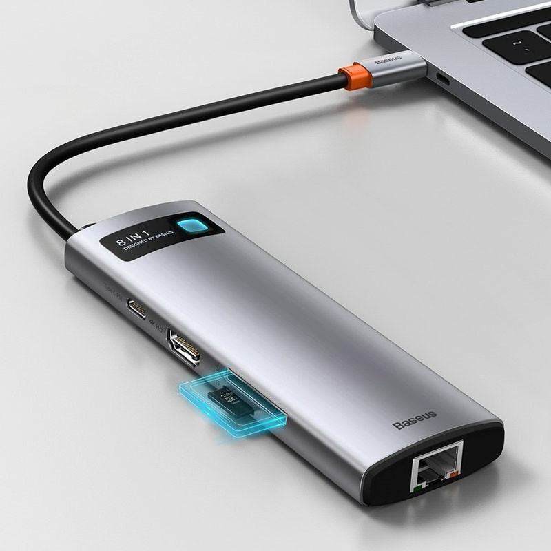Переходник HUB Baseus Metal Gleam Series Starjoy 7-in-1 Multifunctional (WKWG020113) Херсон - изображение 3