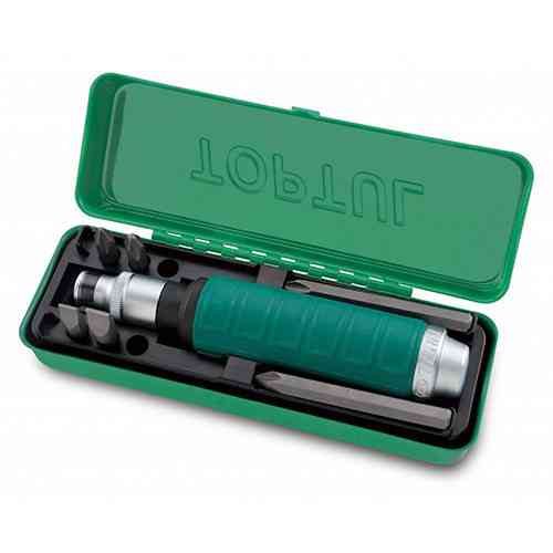 Ударно-поворотная отвертка с насадками TOPTUL 8ед. GAAD0808 Харків