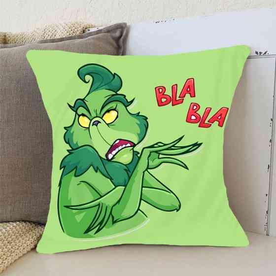 Подушка 3D новорічна Грінч BLA BLA 3175_E 15367 50х50 см Київ