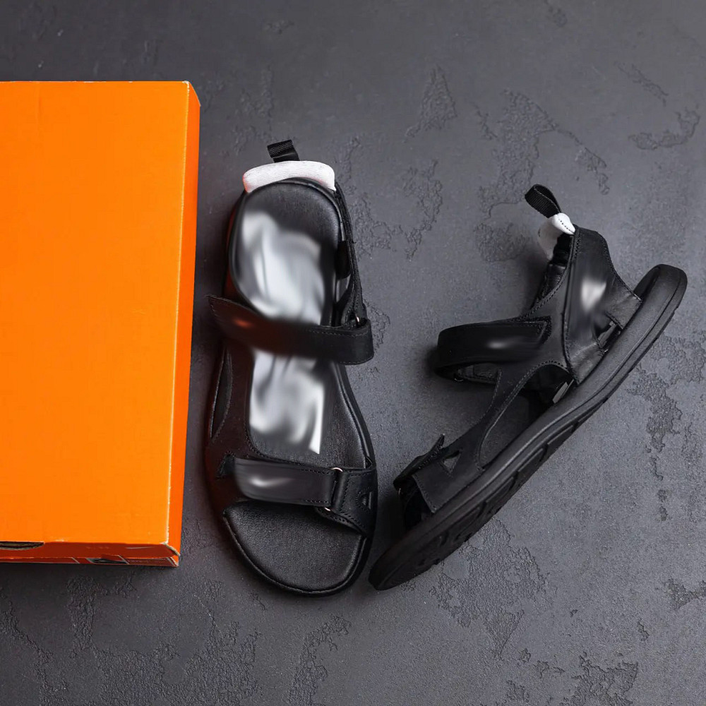 Мужские кожаные сандалии NS White Киев - изображение 9