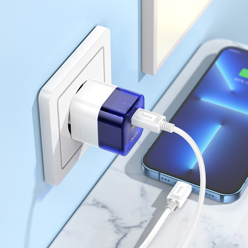 СЗУ Hoco C125A Transparent PD20W (1USB-C) Херсон - зображення 5