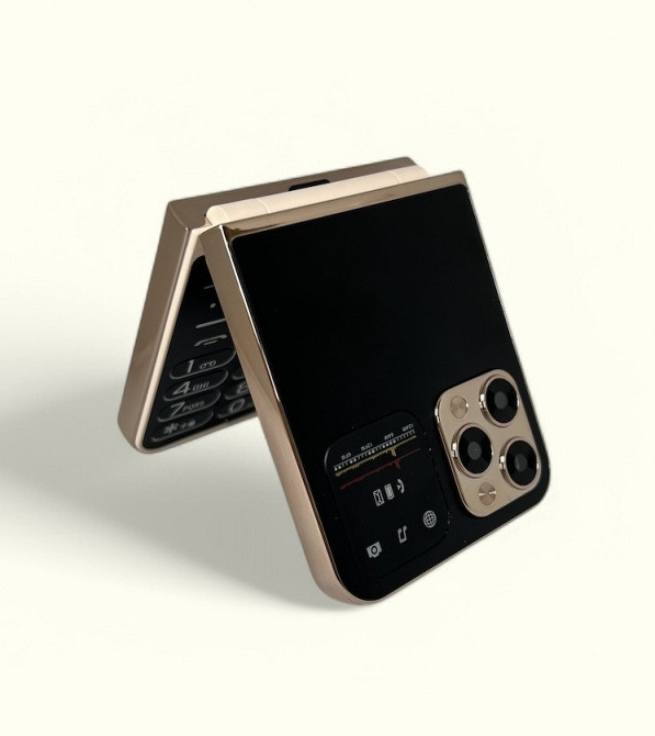 Кнопочный мобильный телефон раскладушка 16 на 4 сим карты (код 00090) Київ - зображення 7