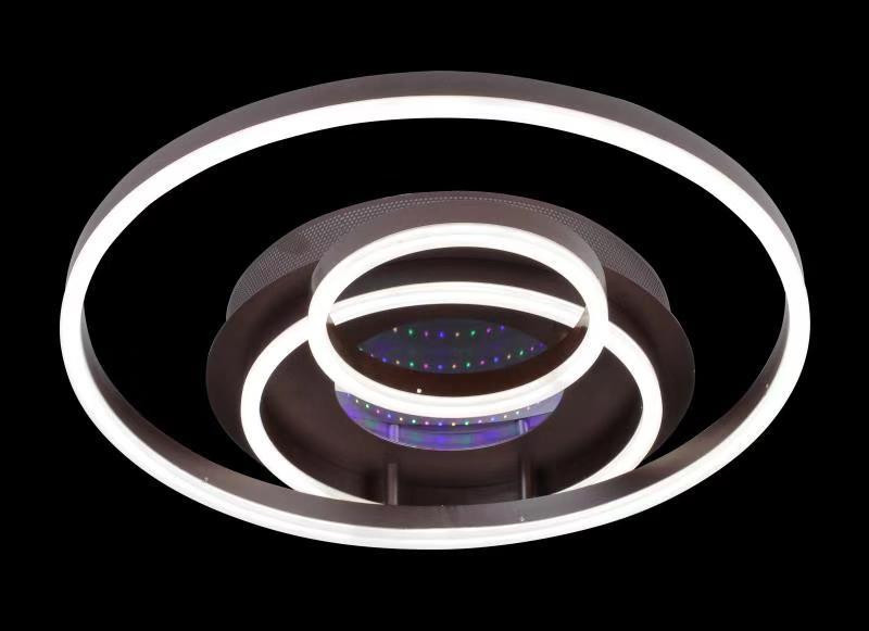 Люстра стельова LED з пультом A55011/3-3D-cf Коричневий 10х50х56 см. Київ - зображення 1