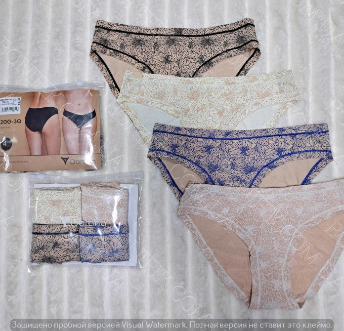 Набор женских слип-трусиков с абстрактным рисунком (арт. 200-30/17) Кривой Рог - изображение 2