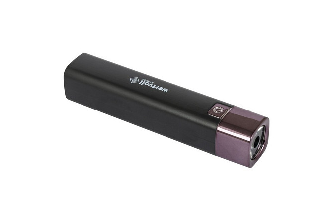 Фонарь WERTVOLL 3 режима LED Li-ion 1200 mAh/t 7000 K/80 lum powerbank ABS 122х25 мм BLACK RX-8002 Харьков - изображение 3