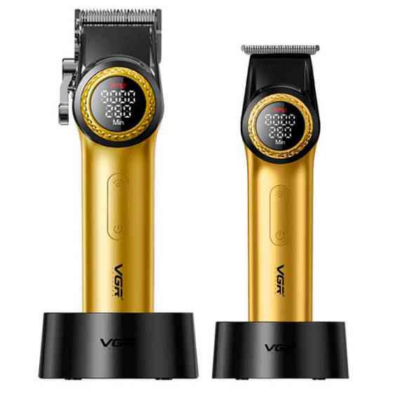 Машинка для стрижки аккумуляторная VGR V-001 GOLD 10 Вт золотистая Киев
