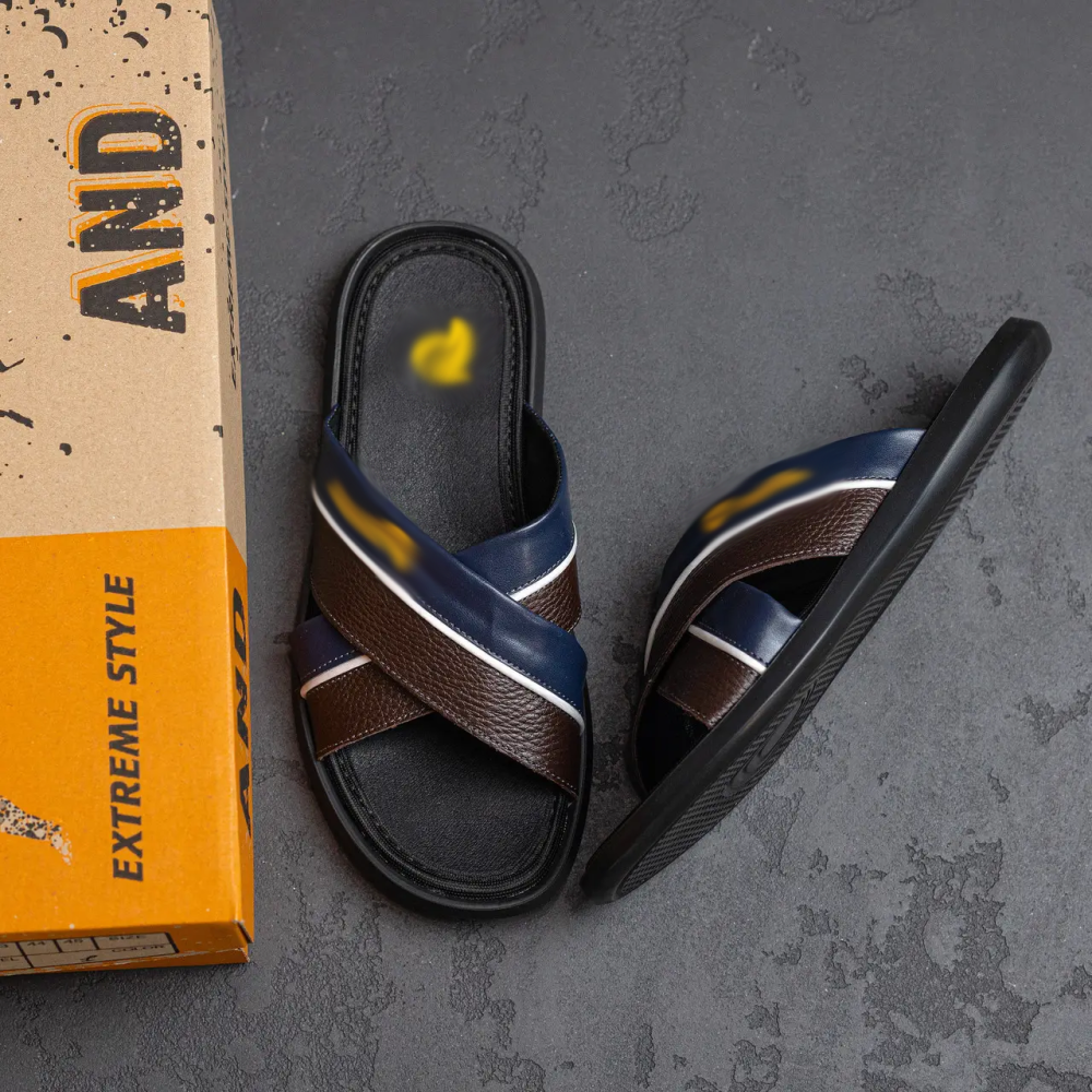 Мужские кожаные  летние шлепанцы-сланцы Київ - зображення 10