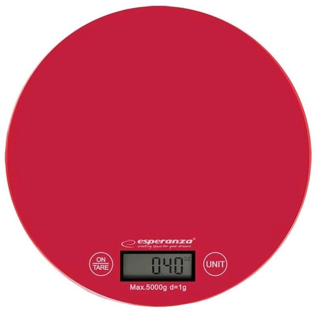 Весы кухонные Esperanza EKS003R 5 кг красные Київ - зображення 1