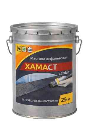 Мастика асфальтовая ХАМАСТ ЭКОБИТ ведро 25,0 кг ДСТУ Б.В.2.7-108-2001 (ГОСТ 30693-2000) Дніпро