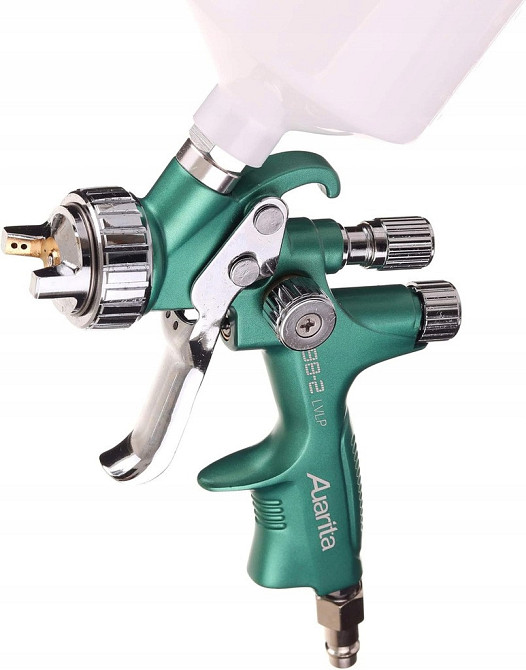 Краскопульт профессиональный пневматический LVLP верх.пласт.бачок 600мл, 1,4мм AUARITA 898-2-1.4LP Харків - зображення 5