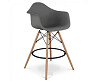 Стілець Тауер Вуд Eames барний високий темно-сірий Дніпро