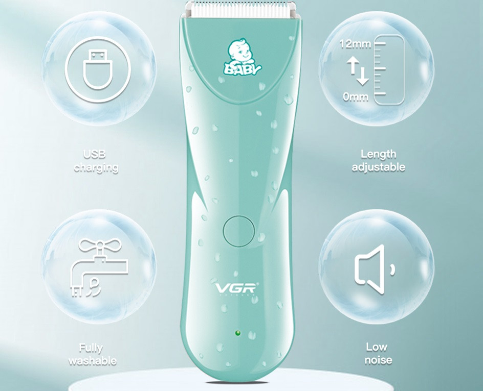 Машинка для стрижки детская VGR V-150 MINT мятная Киев - изображение 3