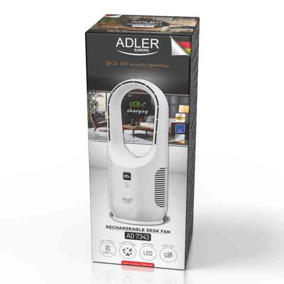 Вентилятор настольний Adler AD 7343 5 Вт белый Київ