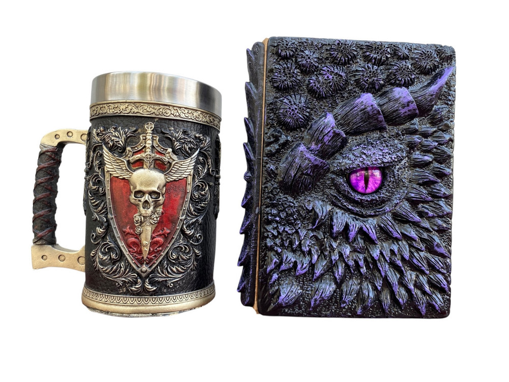 Подарочный набор Кухоль 3 Крылатый Череп и Блокнот 3 «Око Иллюзий» Київ - зображення 3