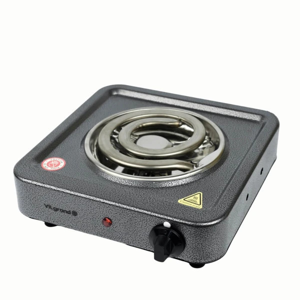 Электроплита Vilgrand VHP161D GRAY 1000 Вт серая Київ - зображення 1