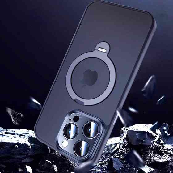 TPU+PC чехол Metal Buttons with MagSafe Colorful HQ Ring для Apple iPhone 14 Pro Max (6.7") Херсон