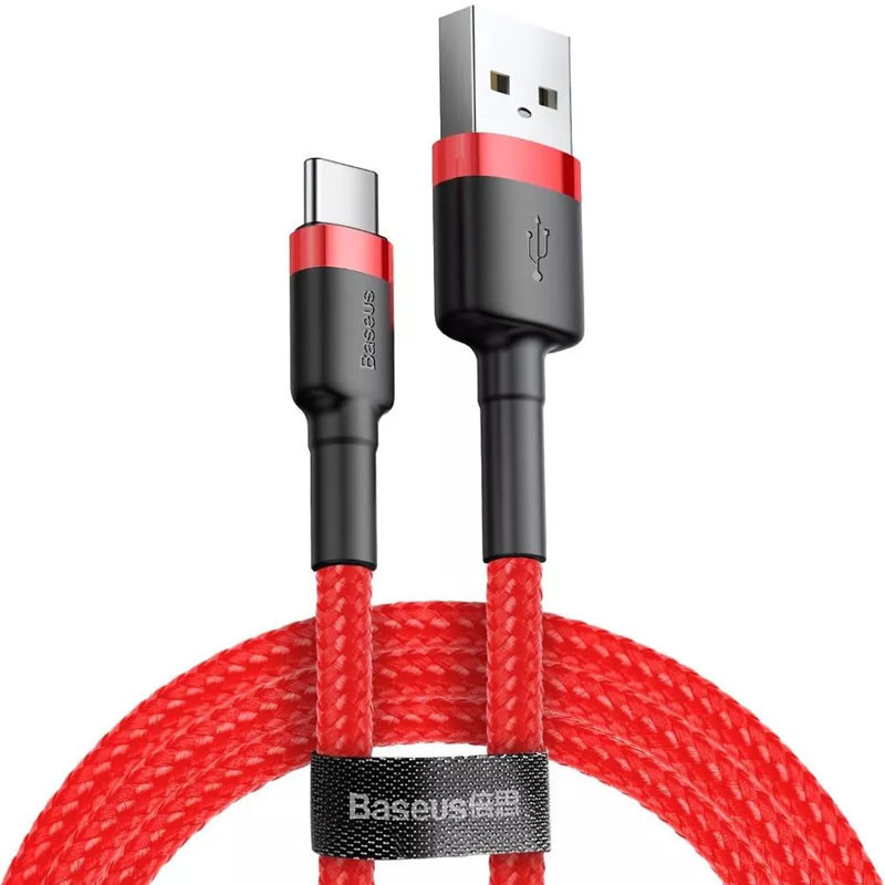 Дата кабель Baseus Cafule USB to Type-C Cable 2A (2m) (CATKLF-C) Херсон - изображение 1