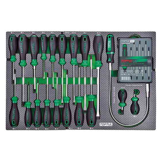 Тележка с инструментом (BUMPER SERIES) 7 секций 413ед. серый TOPTUL GE-41330 Харьков