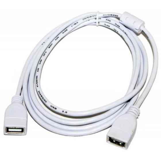 Кабель Atcom USB-USB 2.0 (F/F) 1.8m White (15647) (Код товару:41926) Харьков