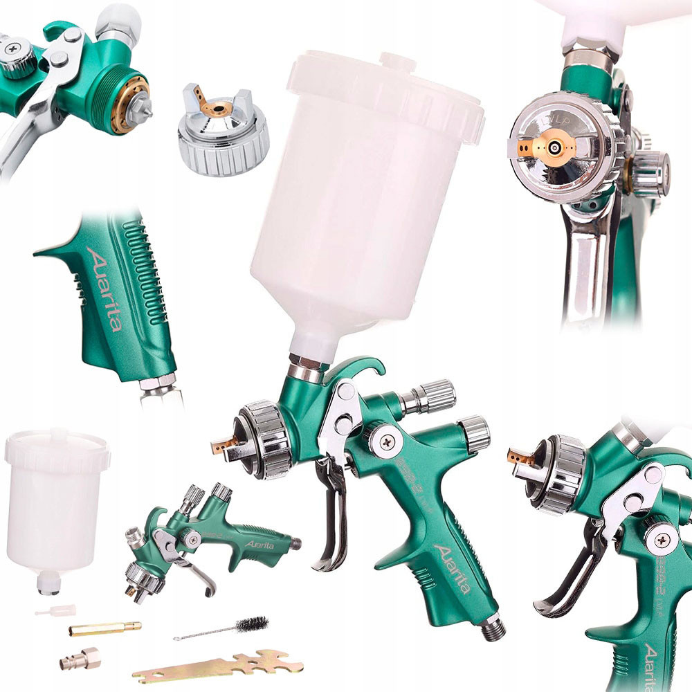 Краскораспылитель пневматический LVLP верх.пласт.бачок 600мл, 1,3мм  AUARITA   898-2-1.3LP Харьков - изображение 3