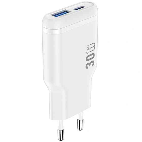 СЗУ WIWU G033 Essen PD30W+QC3.0 GaN (1USB-A/1C) Херсон