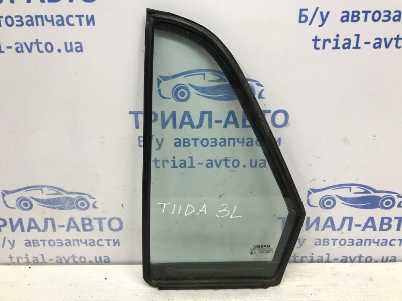 Стекло двери задней левой (форточка) Nissan Tiida C11 1.6 БЕНЗИН HR16 2004 (б/у) Київ - зображення 1