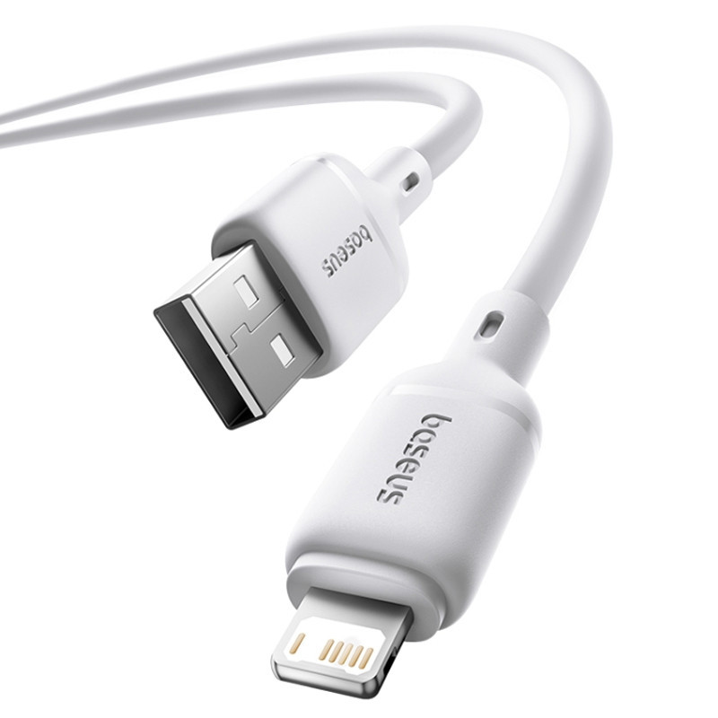 Дата кабель Baseus Silky Series OS Fast Charging USB to Lightning 2.4A (1m) (P1037770) Херсон - изображение 4