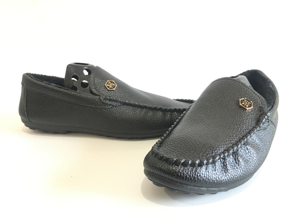 Мужские зимние мокасины с мехом ЧЕРНЫЙ МЕХ (на меху) Размер 41 42 Киев - изображение 9