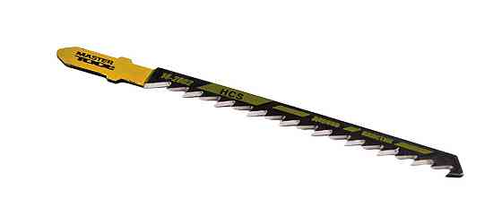 Полотно пильное для лобзика MASTERTOOL T244D 5 шт дерево/пластик быстрый фигурный рез 6TPI/100 мм 14 Харків